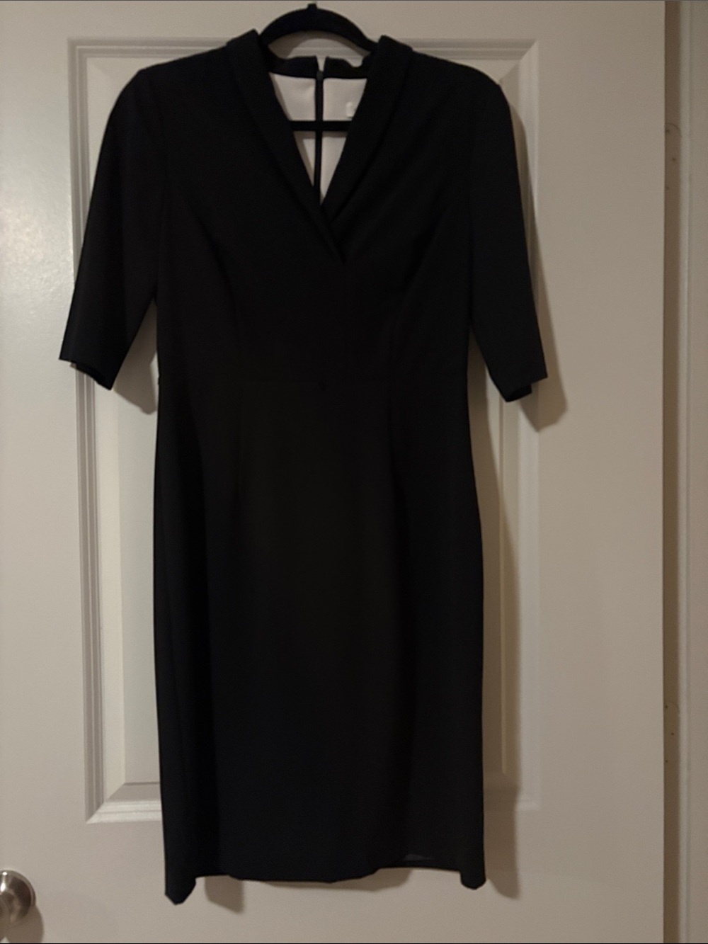 Calvin Klein Black Midi Sheath Dress